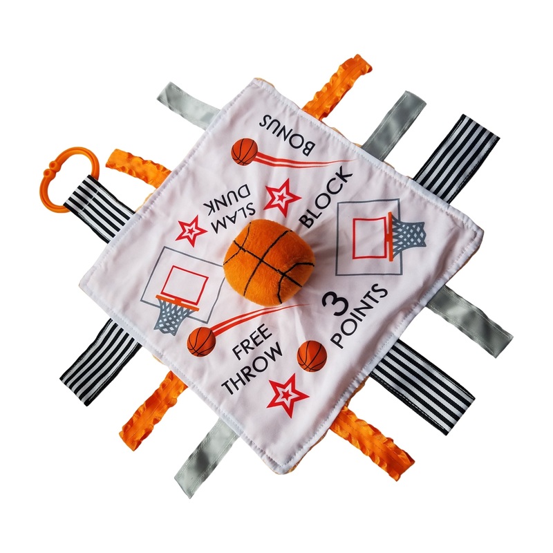 BabyJackCo 10x10 Plush Learning Lovey Basketball