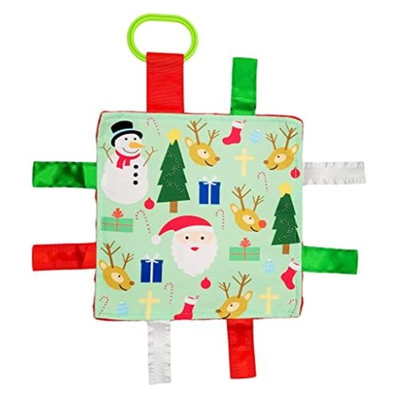 BabyJackCo 8x8 Crinkle Tag Toy Christmas