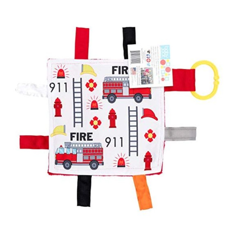 BabyJackCo 8x8 Crinkle Tag Toy Fire