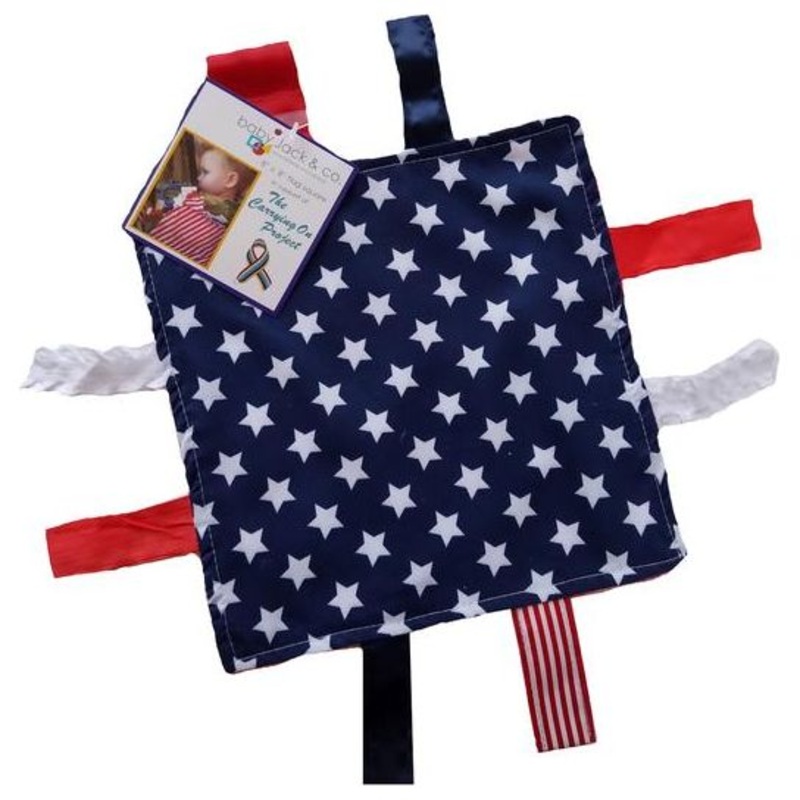 BabyJackCo 8x8 Crinkle Tag Toy Flag