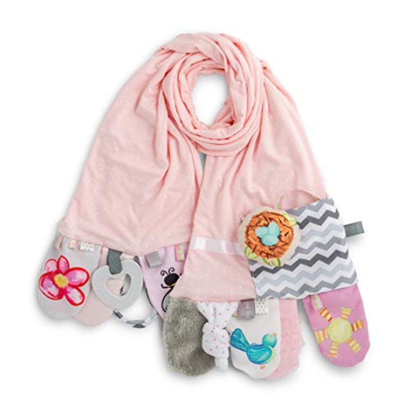 DEMDACO Baby Activity Scarf, Pretty Pink