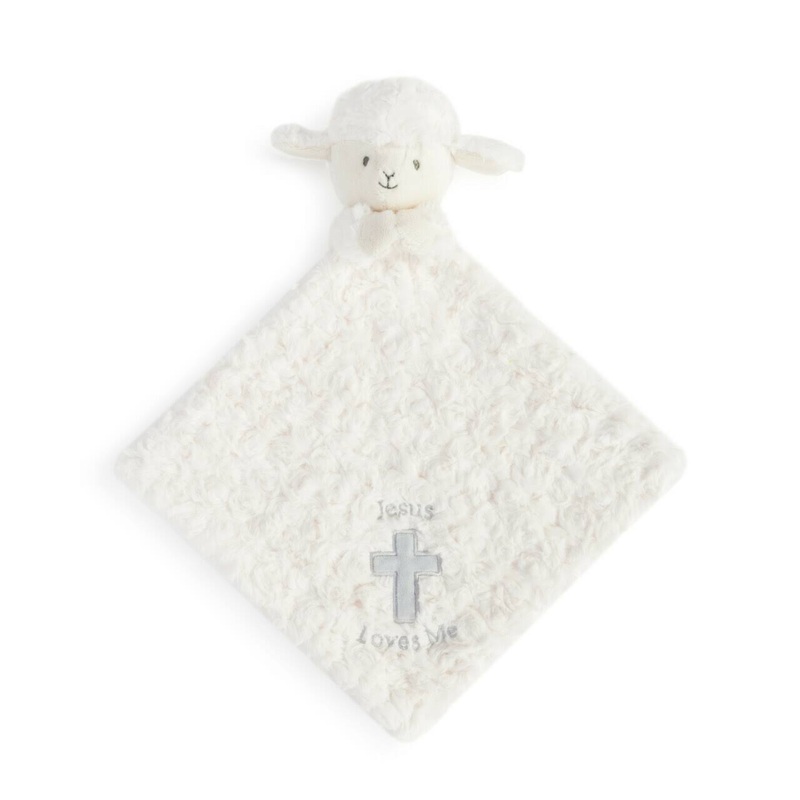 Demdaco-Lamb Rattle Blankie