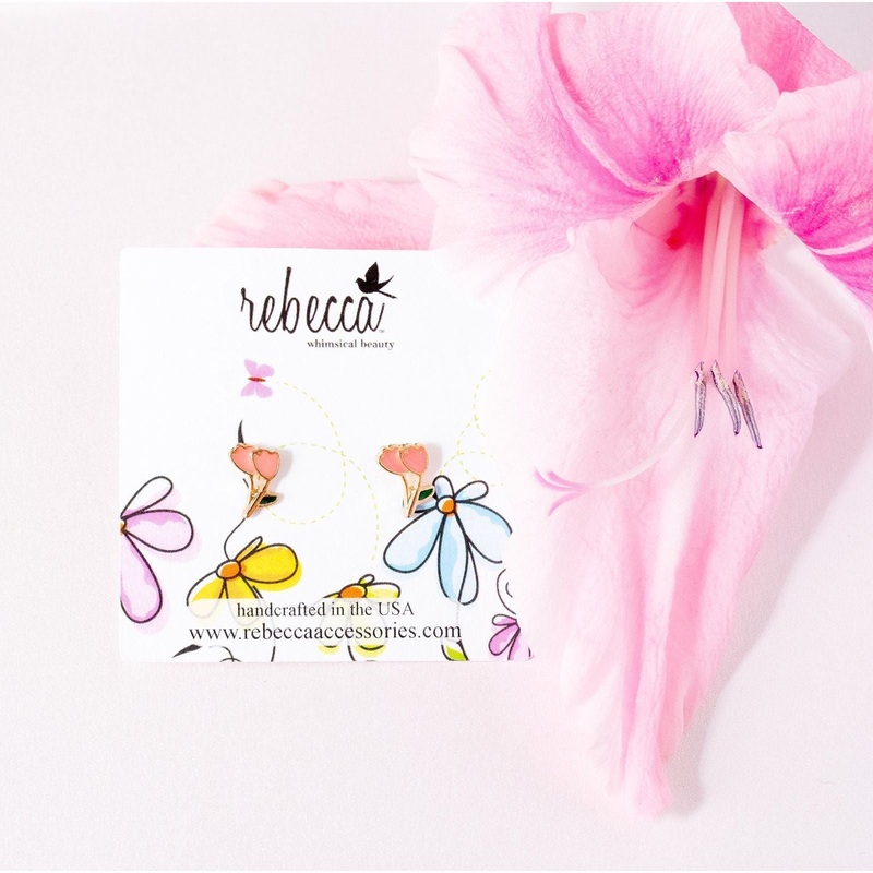 Rebecca Accessories Tulip Children's Earrings