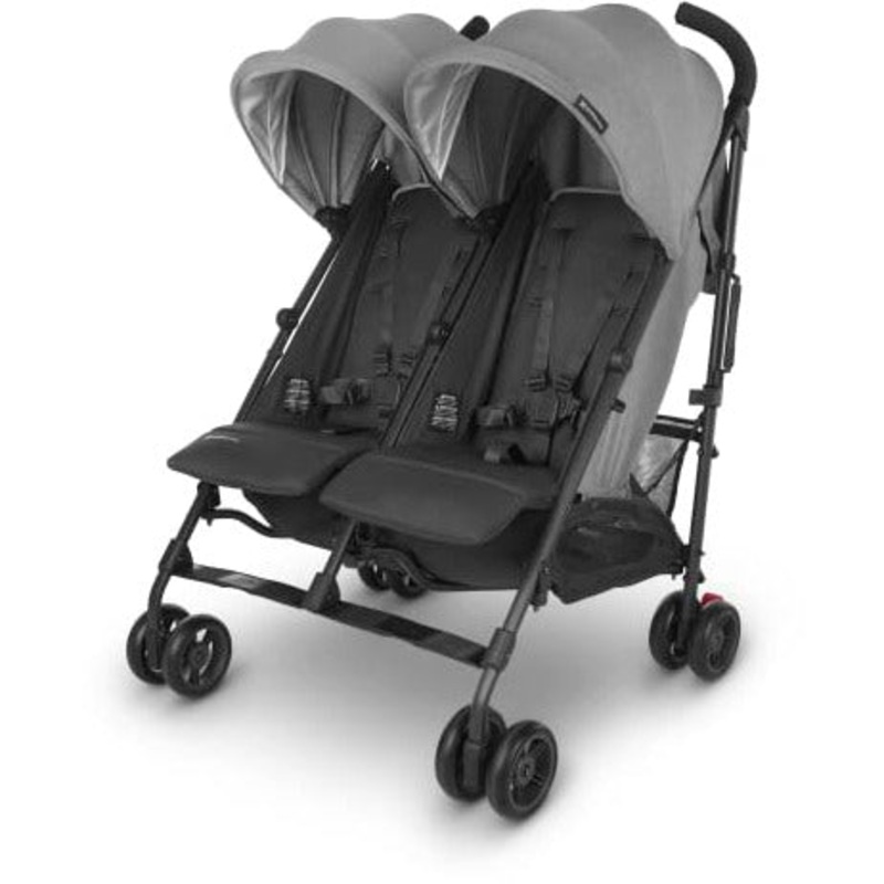 UPPAbaby G-LINK Lightweight Double Stroller with Independently Reclining Seats GREYSON