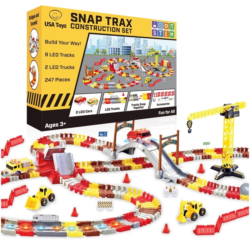 USA Toyz Snap Trax Collection USA Toyz - Snap Trax Construction Set