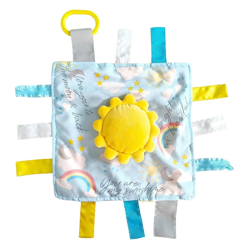 BabyJackCo 10x10 Plush Learning Lovey Sunshine