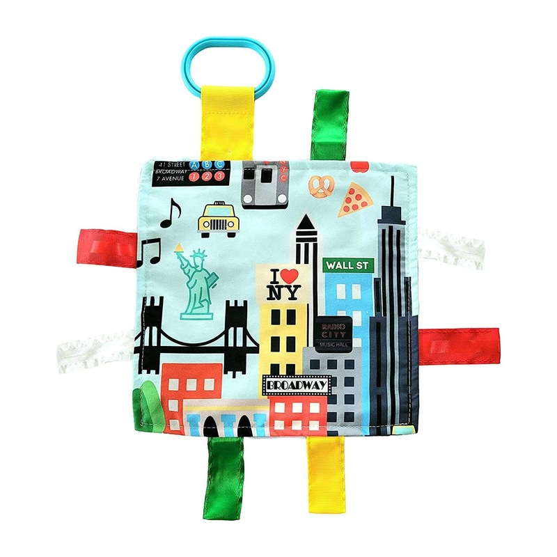 BabyJackCo 8x8 City and State Crinkle Tag Squares Nyc