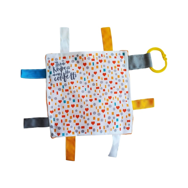 BabyJackCo 8x8 Crinkle Tag Toy Kindness