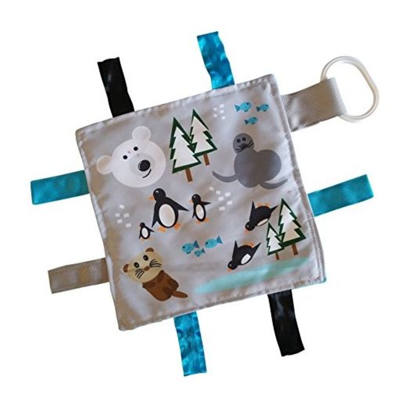 BabyJackCo 8x8 Crinkle Tag Toy Polar