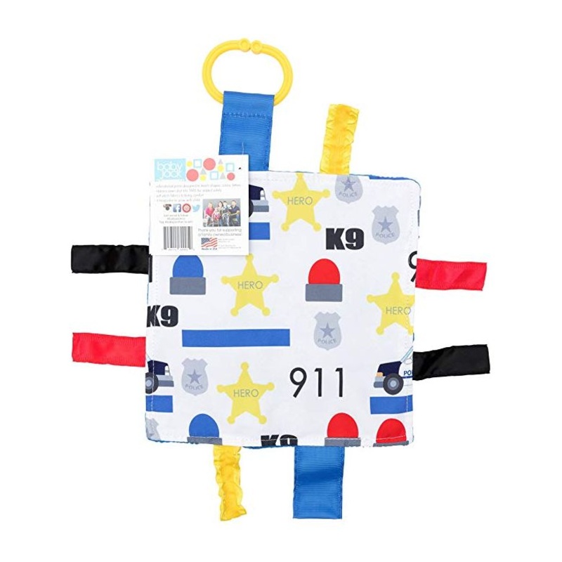 BabyJackCo 8x8 Crinkle Tag Toy Police