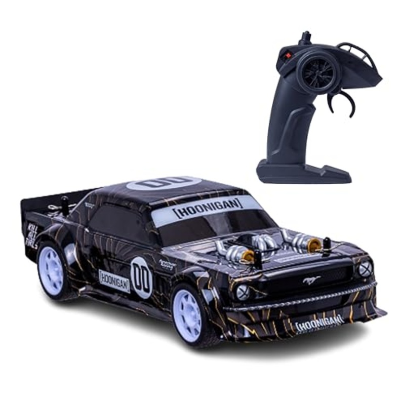 Flybar Hoonigan, Mustang Remote Control Car for Kids  RC Car, RC Cars, Race Car, 3.7V, 2.4 GHz, Detailed Replica Design, USB Rechargeable Battery Included, 1:16 Scale, 150 ft Range, 6 Mph