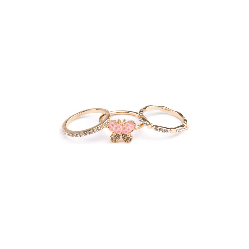 Great Pretenders Boutique Chic Butterfly Garden Rings