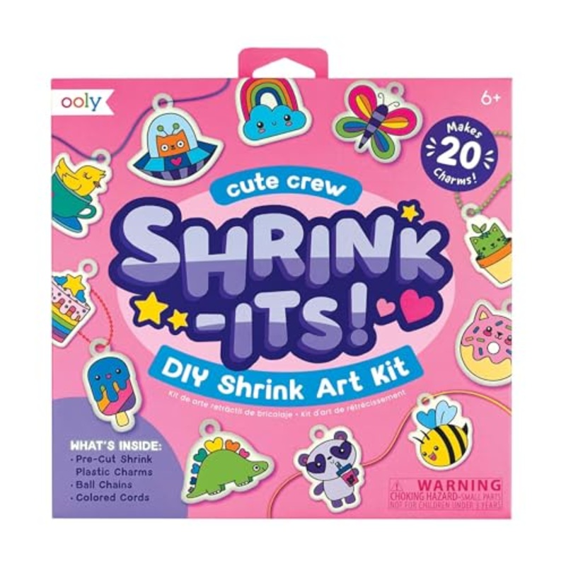 Ooly Shrink-Its! Art Kit, Cute Crew
