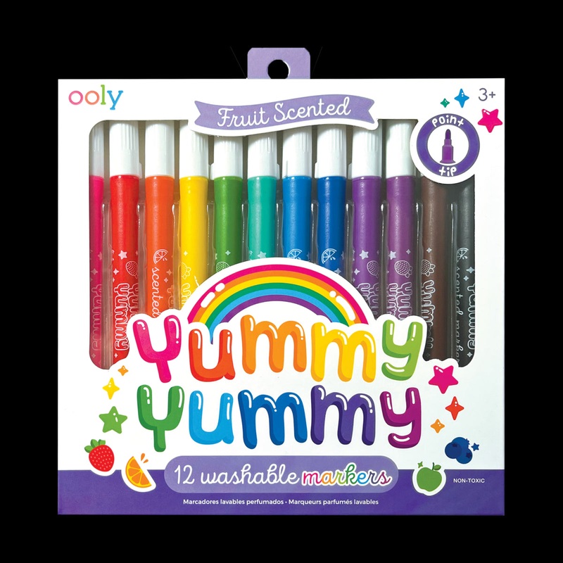 Ooly Yummy Yummy Scented Markers, Set Of 12