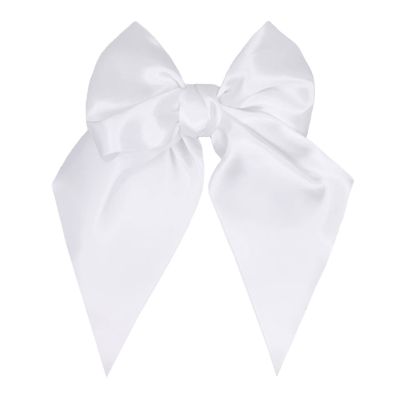 Baby Bling Satin Big Belle Clip, White