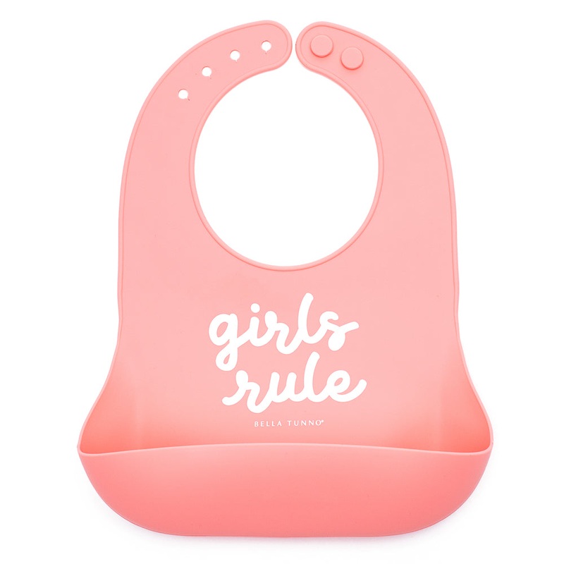 Bella Tunno Girls Rule Wonder Bib Blossom