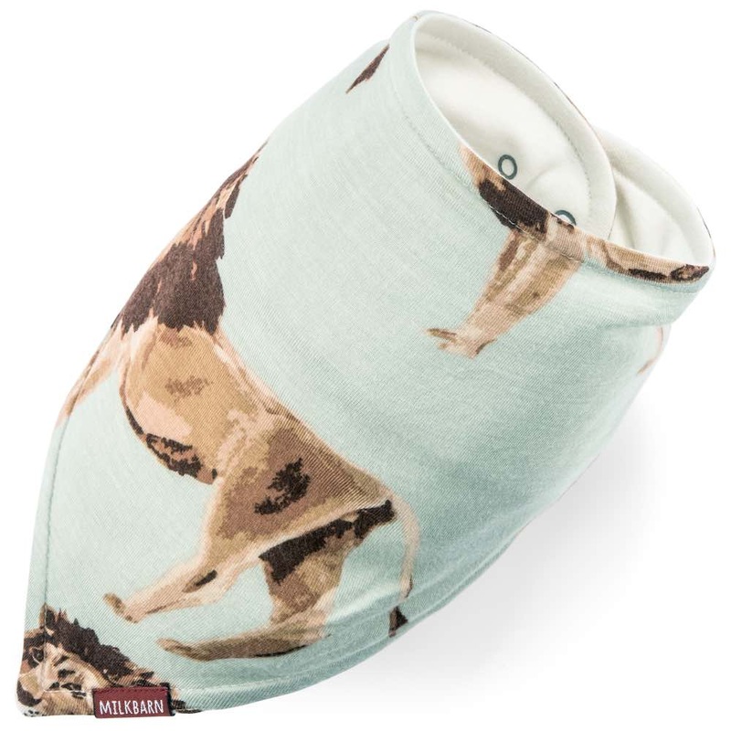 Milkbarn Lion Bamboo Three-Layer Kerchief Bib