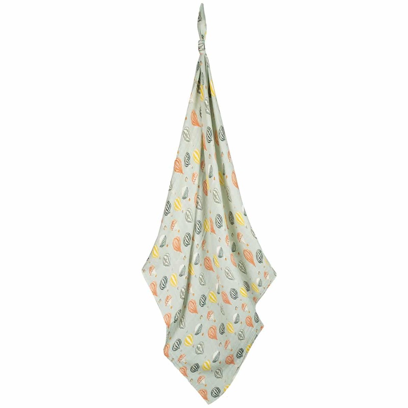 Milkbarn Vintage Balloons Organic Cotton Muslin Swaddle Blanket