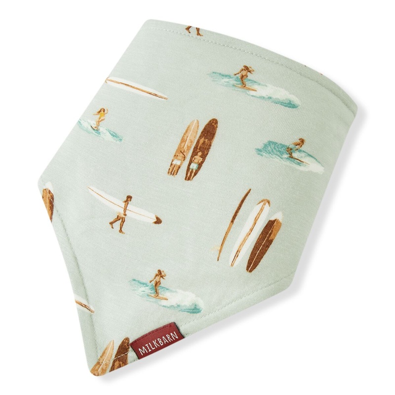 Milkbarn Vintage Surf Bamboo Three-Layer Kerchief Bib