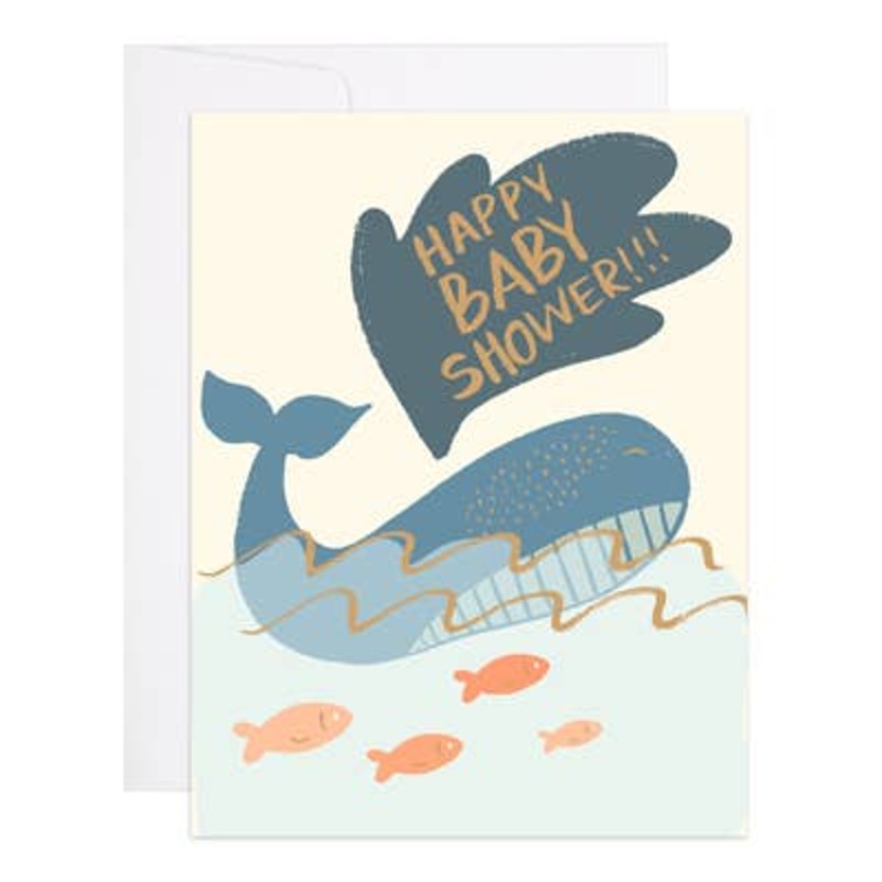 9th Letter Press - Whale Baby Shower A2 (5.5 x 4.25)