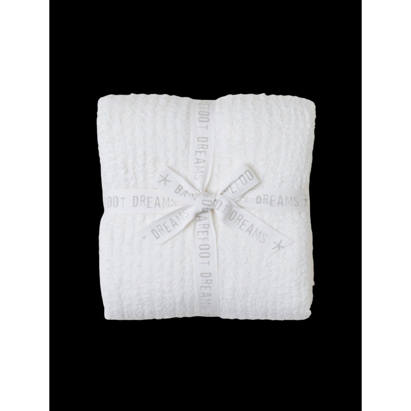 Barefoot Dreams CozyChic Ribbed Throw 54"x72", Pearl