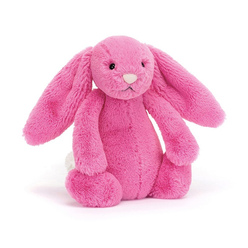 Jellycat Bashful Hot Pink Bunny, Small