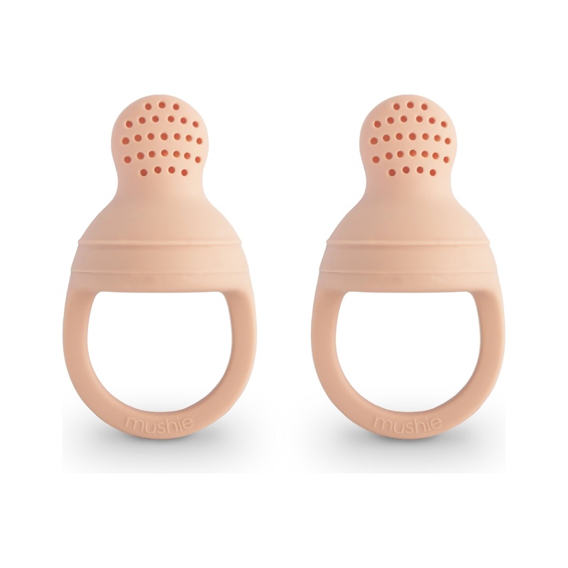 Mushie Silicone Fresh Food Feeder, 2-Pack, Blush Blush