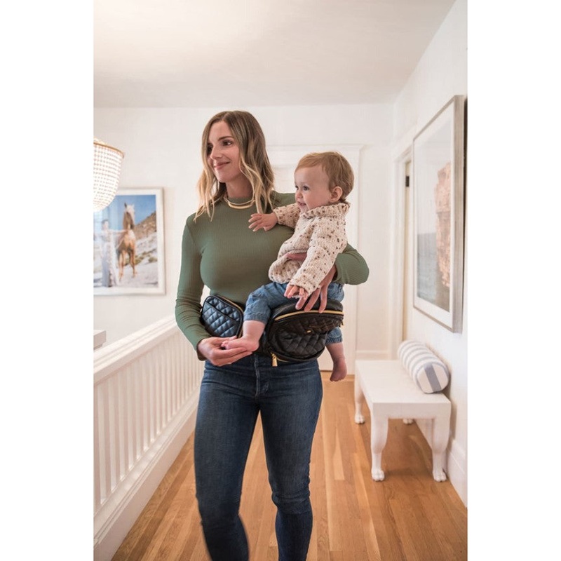 Tush Baby-Hip Carrier Vegan Leather in Black