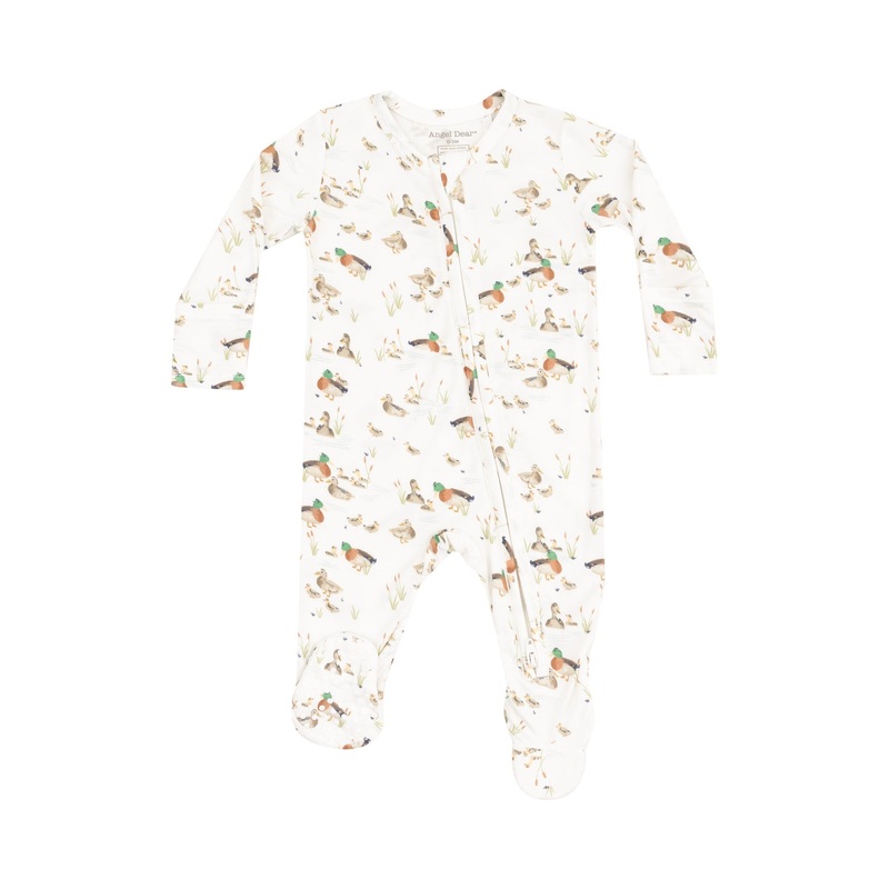 Angel Dear Duckling Families 2 Way Zipper Footie 3-6M