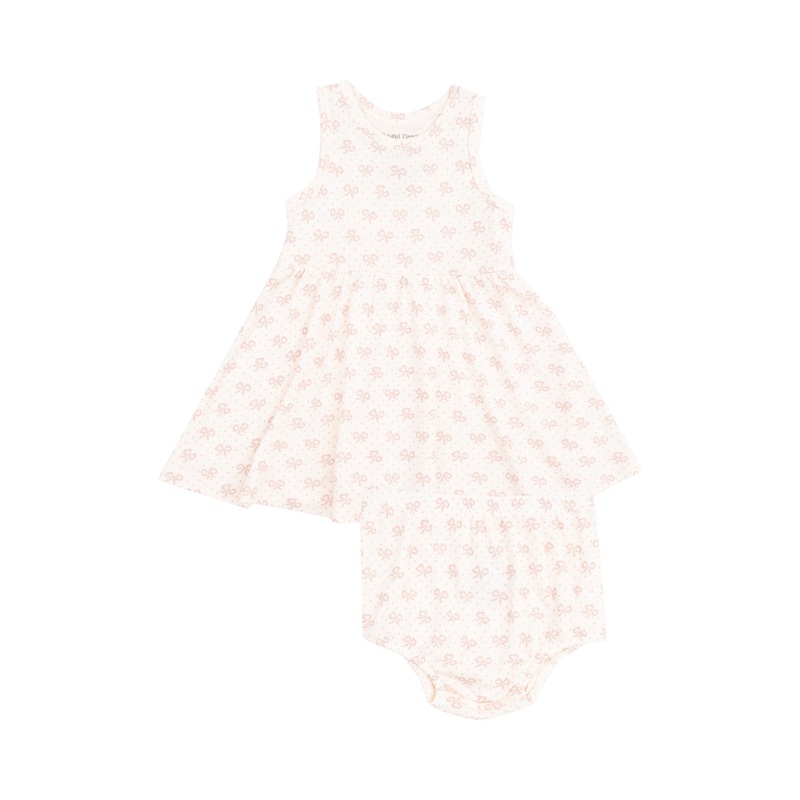 Angel Dear Vintage Mini Bows Tank Dress And Bloomer 2T - Dress Only