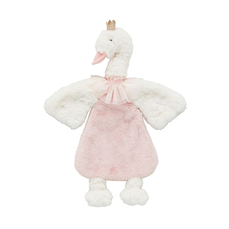Mud Pie Swan Princess Plush Woobie