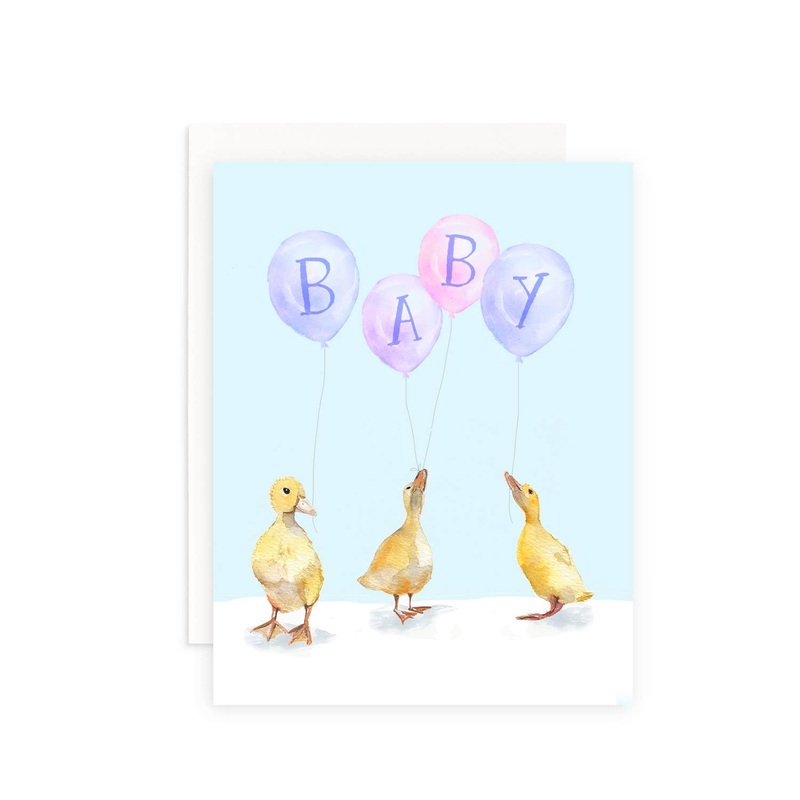 Baby Ducks Greeting Card Single Card