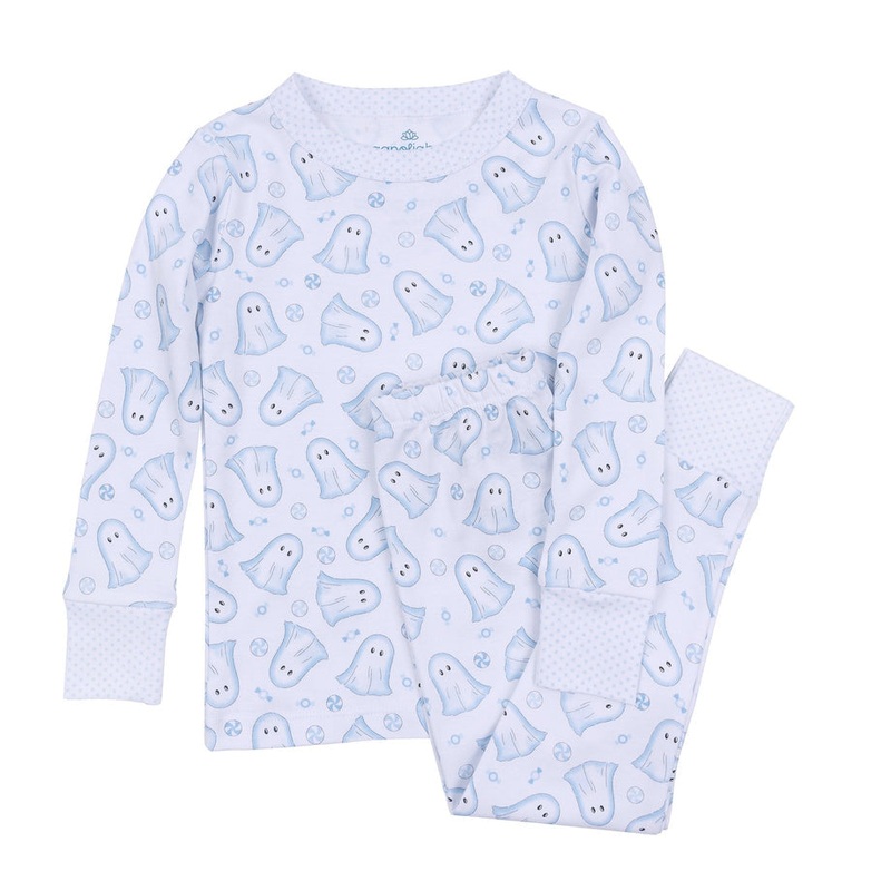 Magnolia Baby My Little Boo Light Blue Toddler Long Pajamas, 6 6