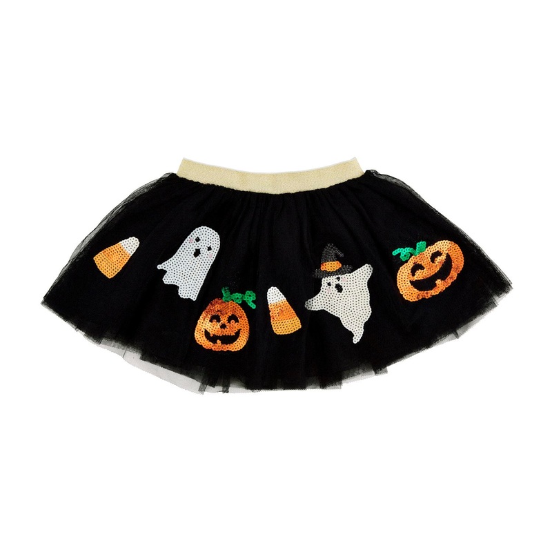 Mud Pie Halloween Tutus, 3T-5T Black