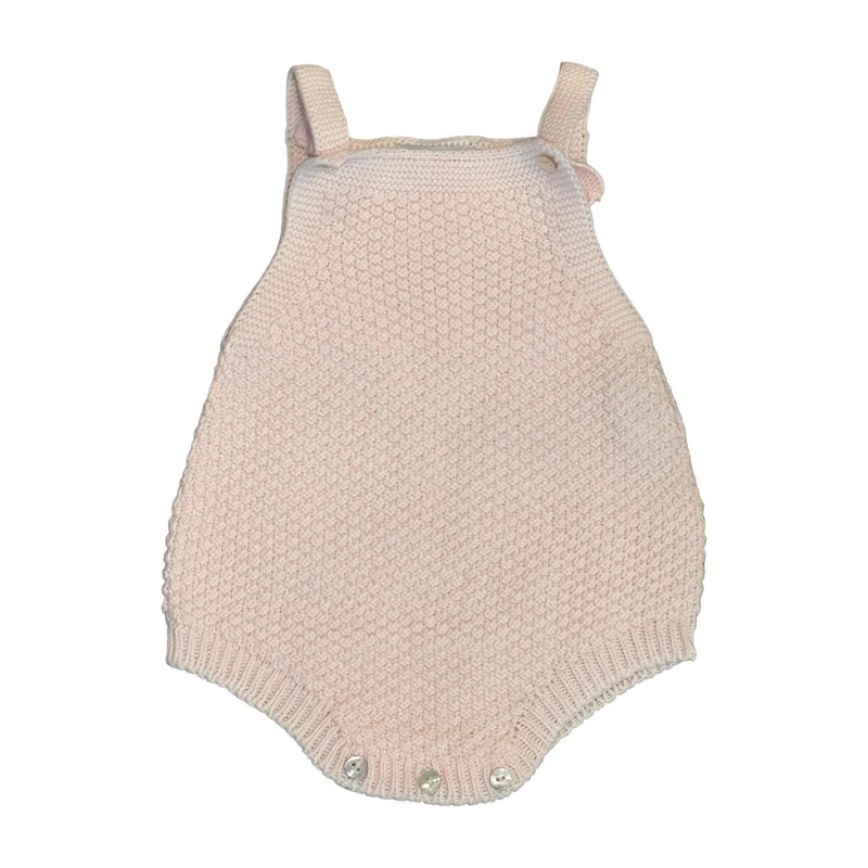 Mi Lucero Rice Stitch Dungaree Bubble Pink 3M
