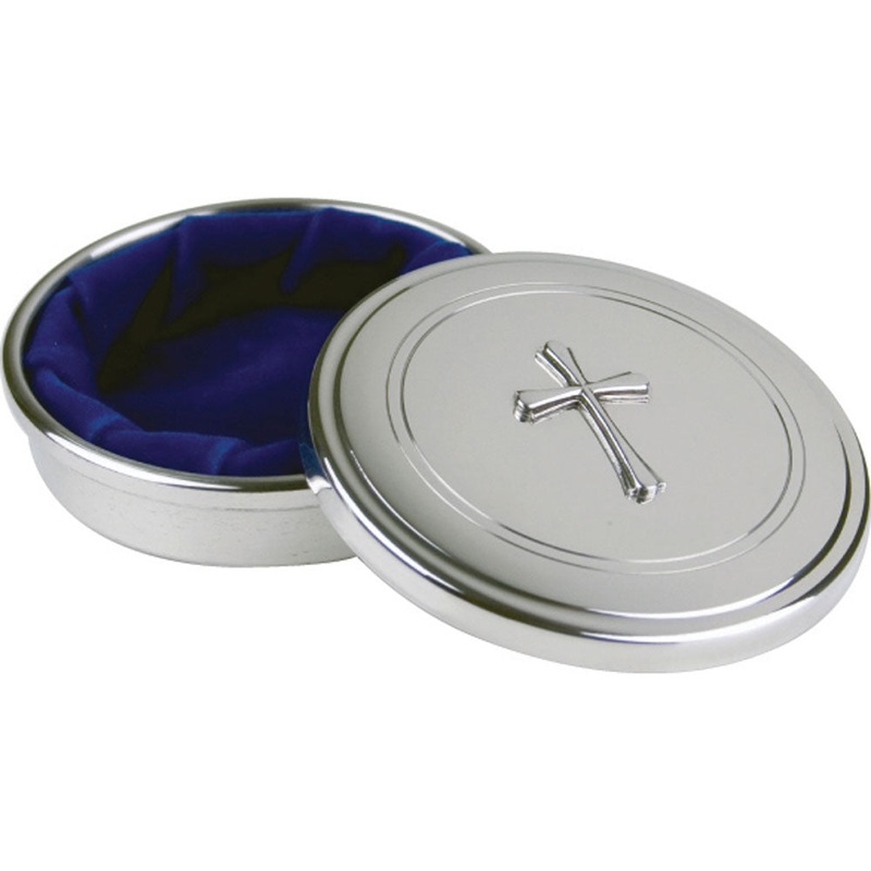 Salisbury Southern Craftsmen Jewel Box With Cross, 3 Dia.
