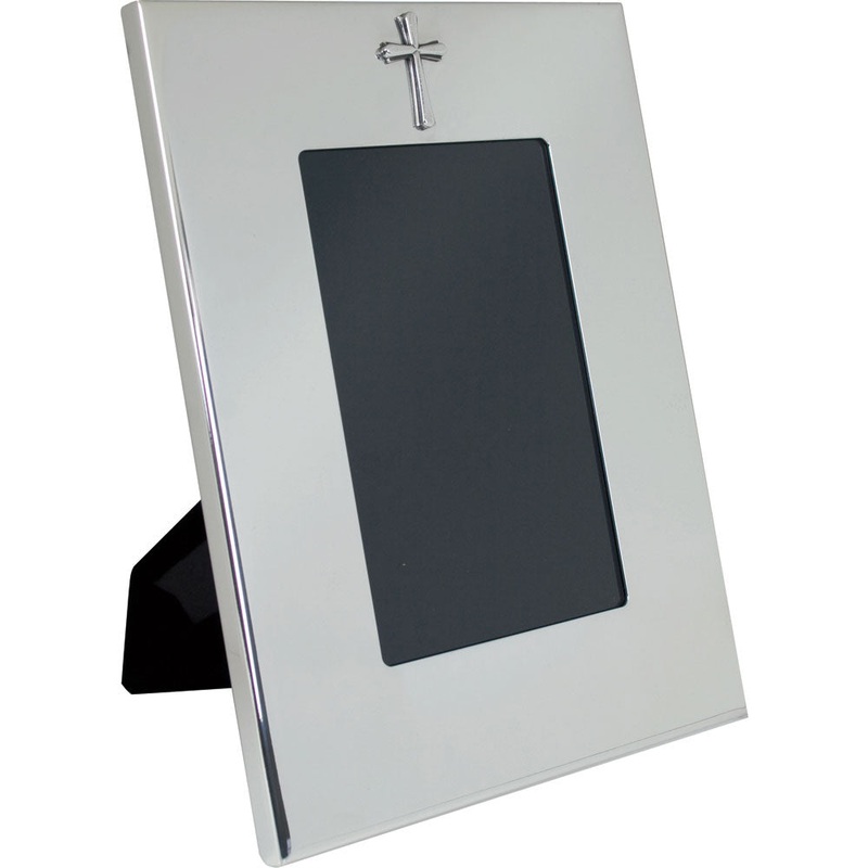 Salisbury Vertical Wide Border Frame With Cross, 4 X 6
