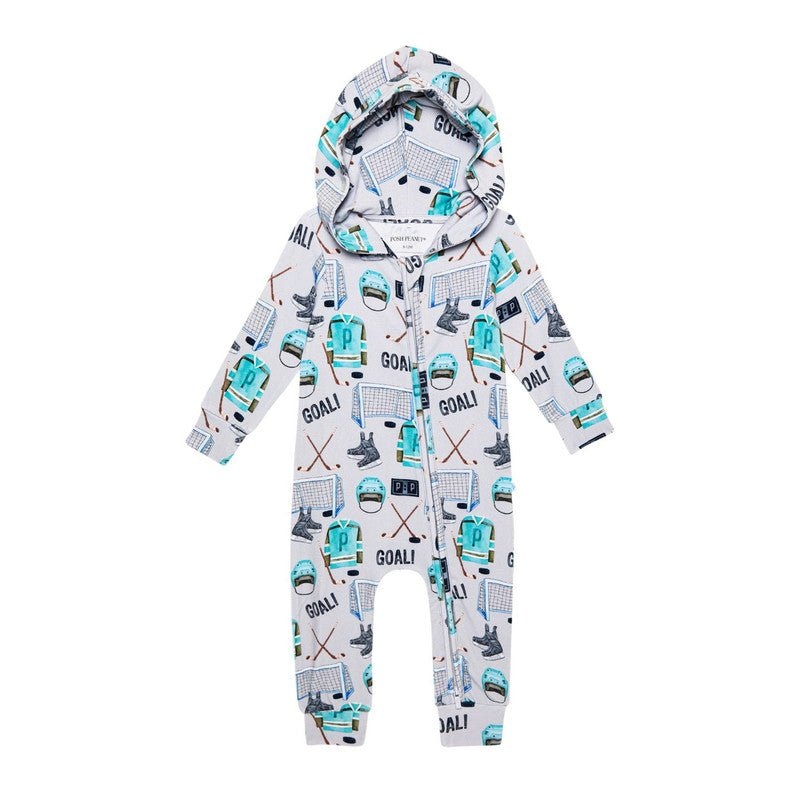 Posh Peanut Mayford Terry Hooded Romper 2T