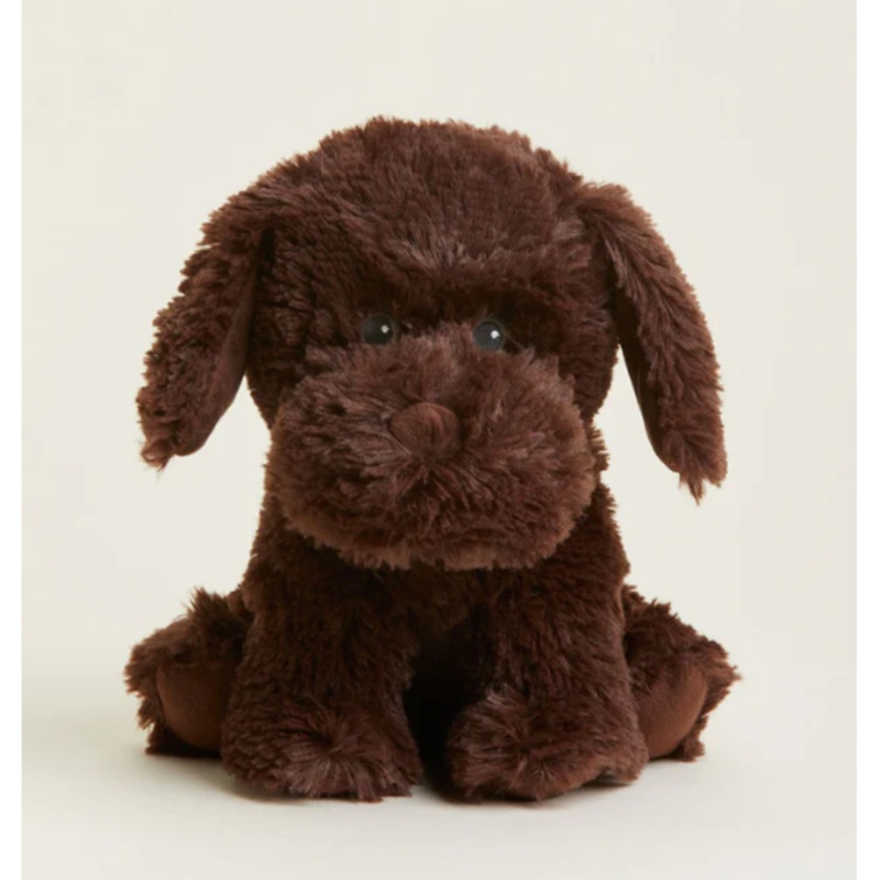 Warmies Chocolate Labrador Microwavable, Hot or Cold for Cool Relaxation and Warm Relief, Lavender Scented Cozy Plush Animal Chocolate Labrador