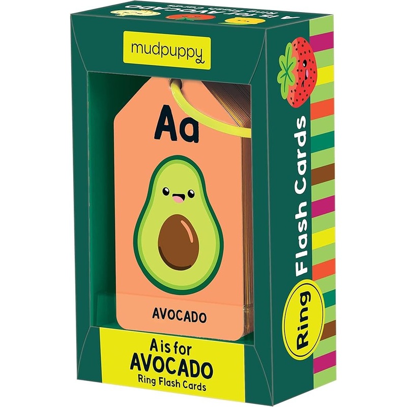 Mudpuppy A is for Avocado Ring Baby Flashcards