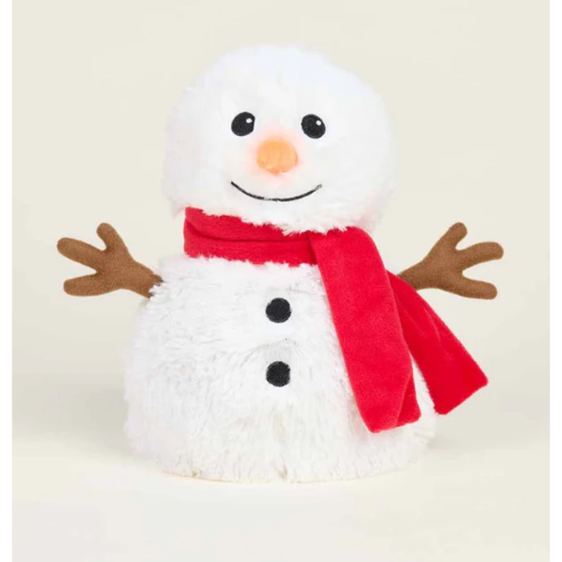 Warmies-Snowman Heatable Plush with Red Scarf