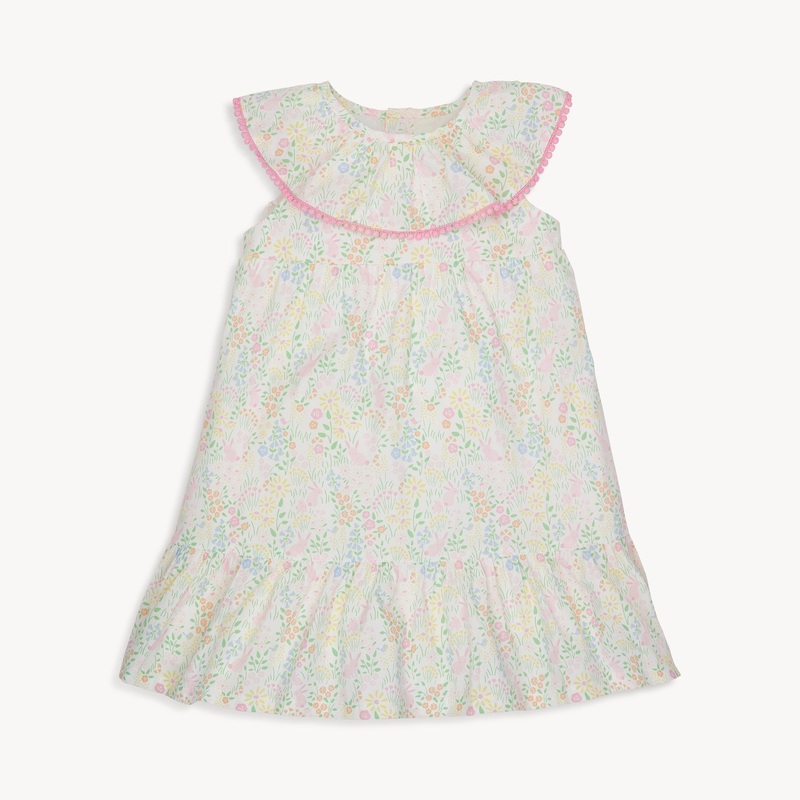 Magnetic Me Hoppy Garden Cotton Poplin Magnetic Easy Peasy Sleeveless Dress 2T