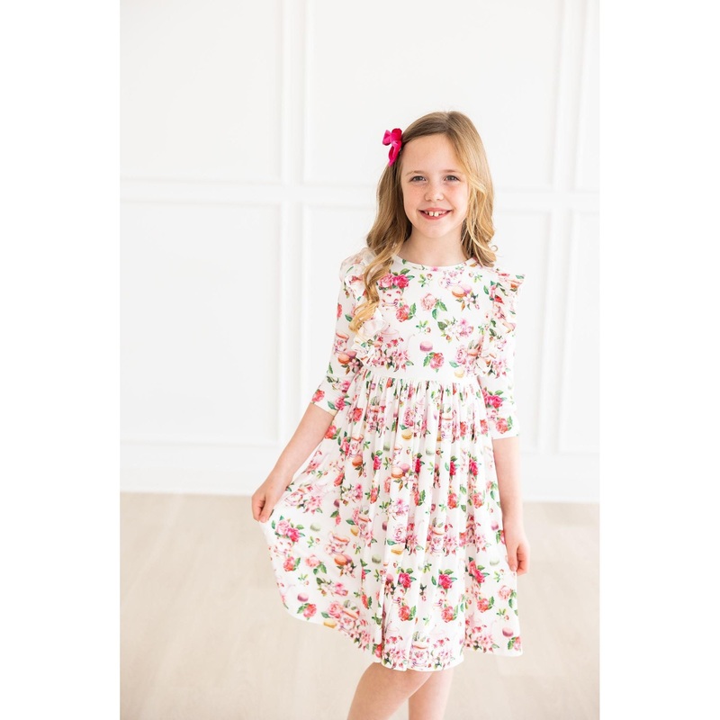 Mila & Rose Macarons & Tea Ruffle Twirl Dress 3T