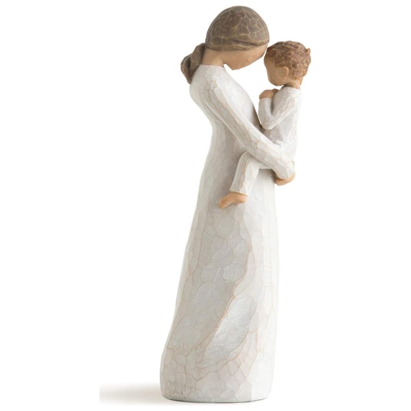Willow Tree Tenderness, Treasuring a Quiet Tender Moment of Motherhood, Gift to Celebrate New Beginnings, Families, and Loving Relationships Between Parent and Child, Sculpted Hand-Painted Figure
