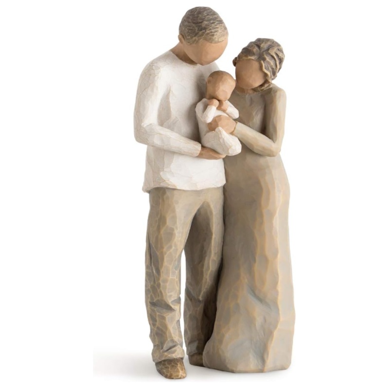 Willow Tree We are Three Hand-Painted Figure