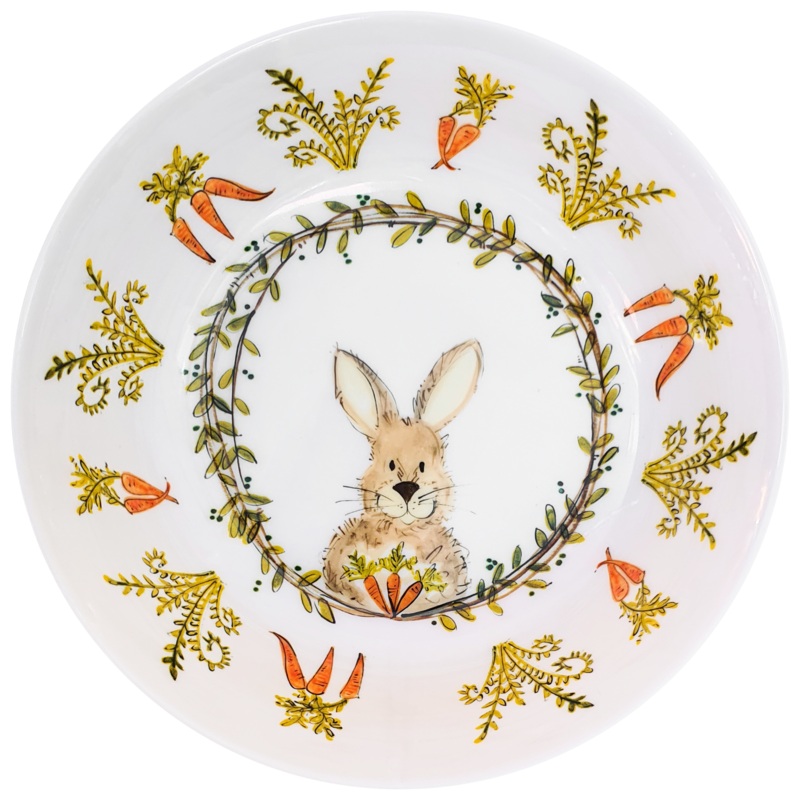 Always Relish Cute Melamine Woodland Creatures For Kids Of All Ages! Bowl, Bunny