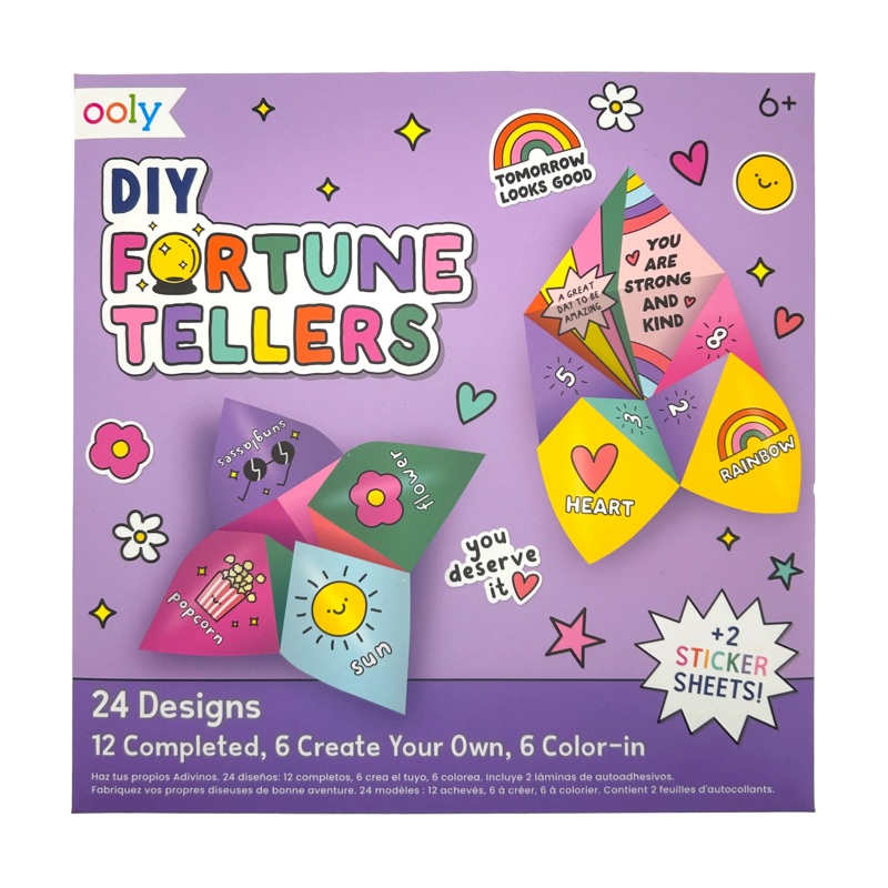 Ooly Diy Fortune Tellers Activity Kit, Set Of 24 Designs