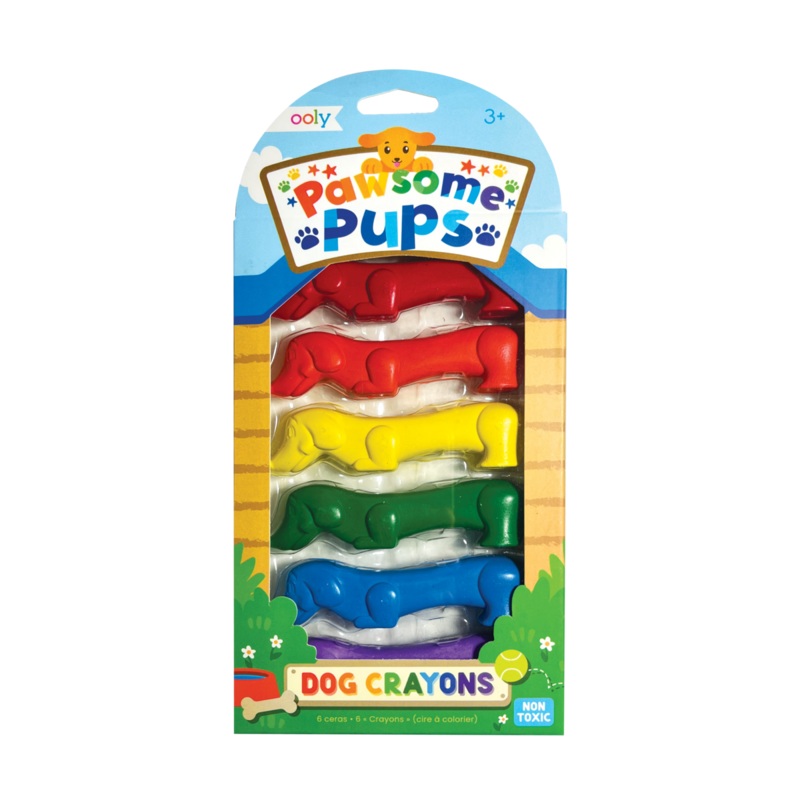 Ooly Pawsome Pups Dog Crayon, Set Of 6