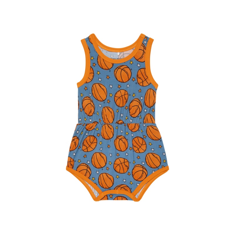 Posh Peanut Slam Dunk Varsity Romper 3-6M