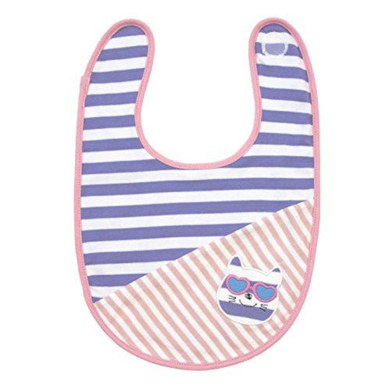 Apple Park Catnap Kitty Organic Farm Buddies Bib